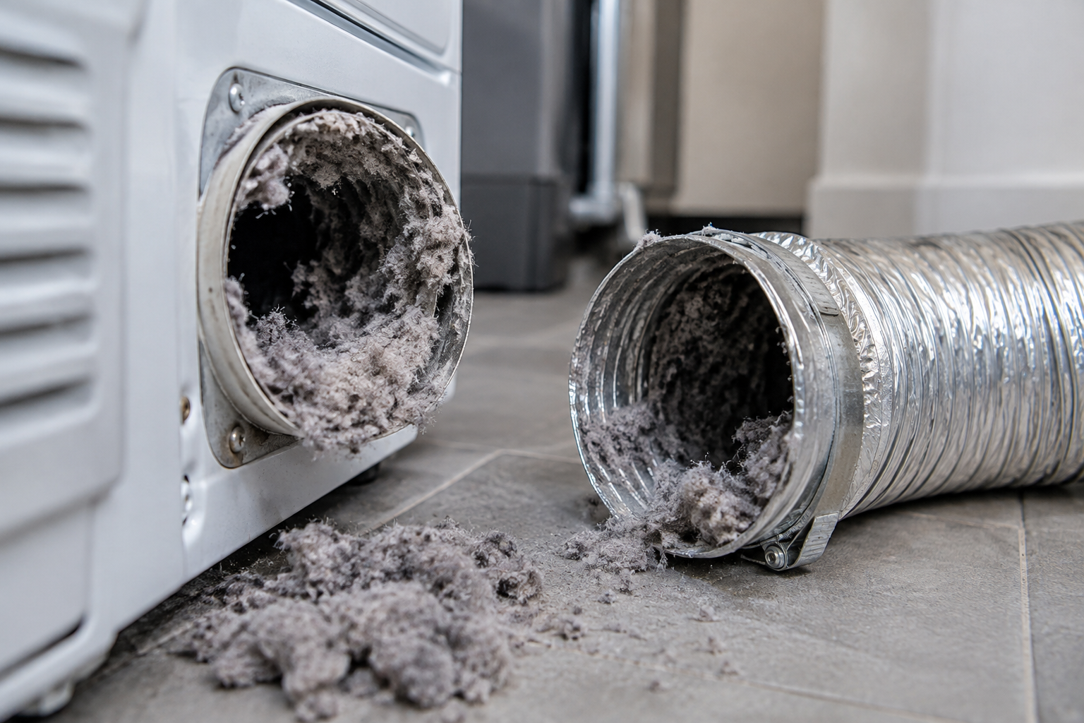 Professional dryer vent service scene illustrating Why a Clogged Dryer Vent Drives Up Energy Bills in NYC