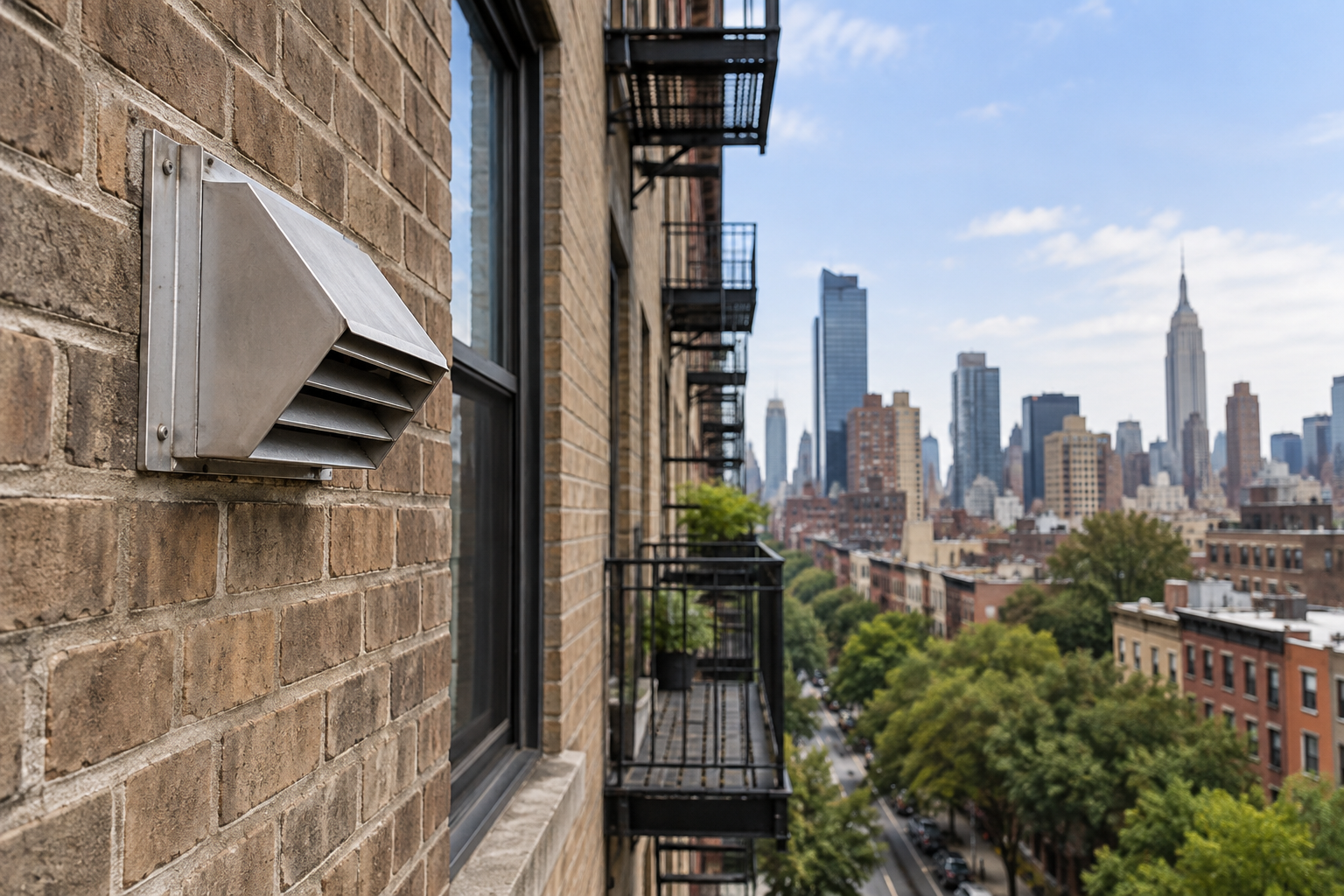 Professional dryer vent service scene illustrating Ventless Dryers in NYC Apartments: Pros and Cons for Modern Living